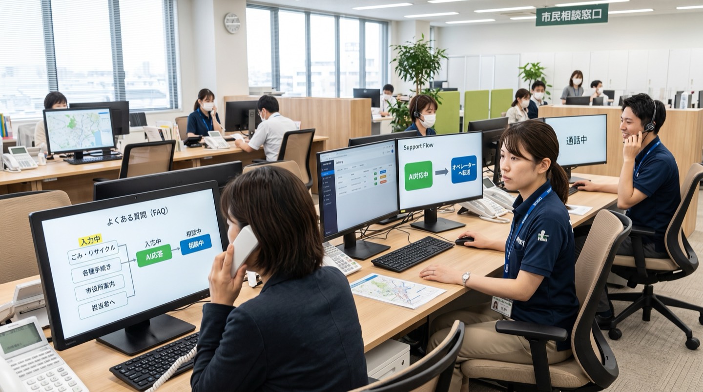 自治体の電話対応DXでできること
